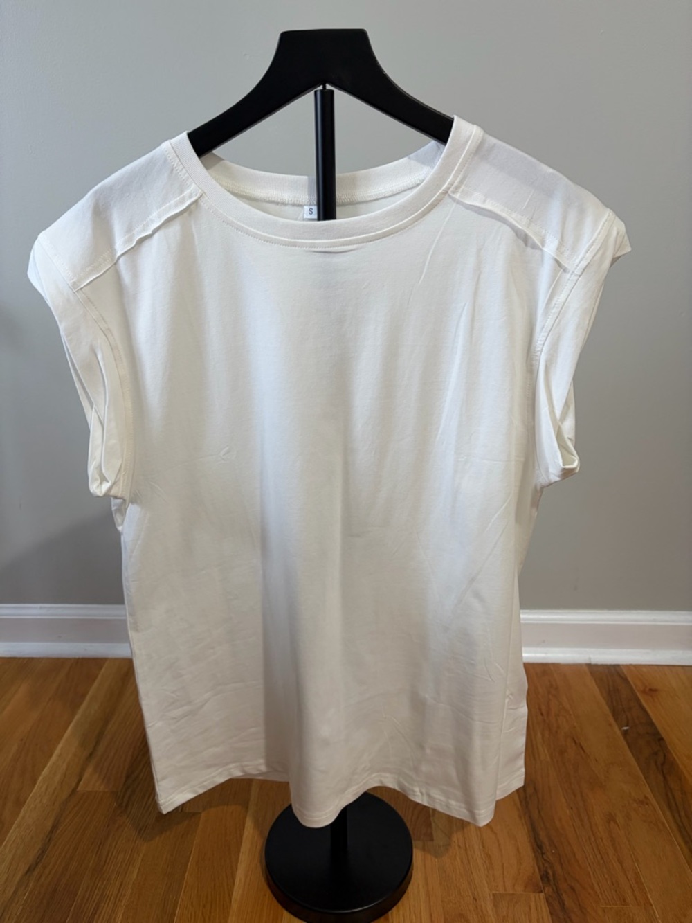 Classic White Cap-Sleeve Women's Top